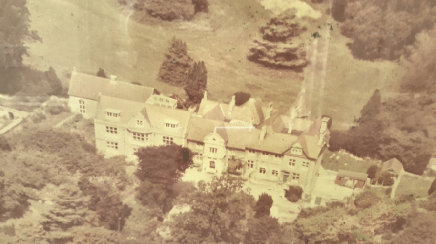Historical aerial photo of Broadway Lodge