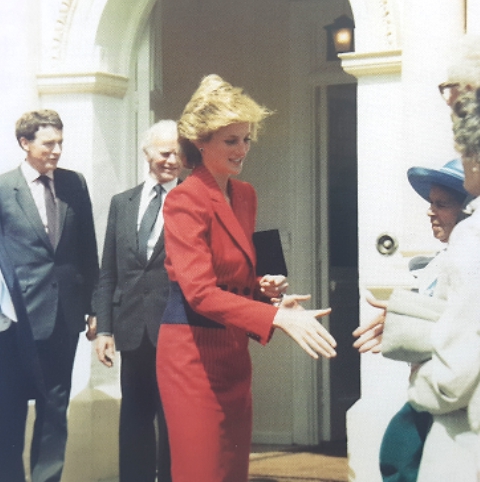 Princess Diana at Broadway Lodge in 1986