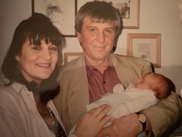 Michael holding grandaughter