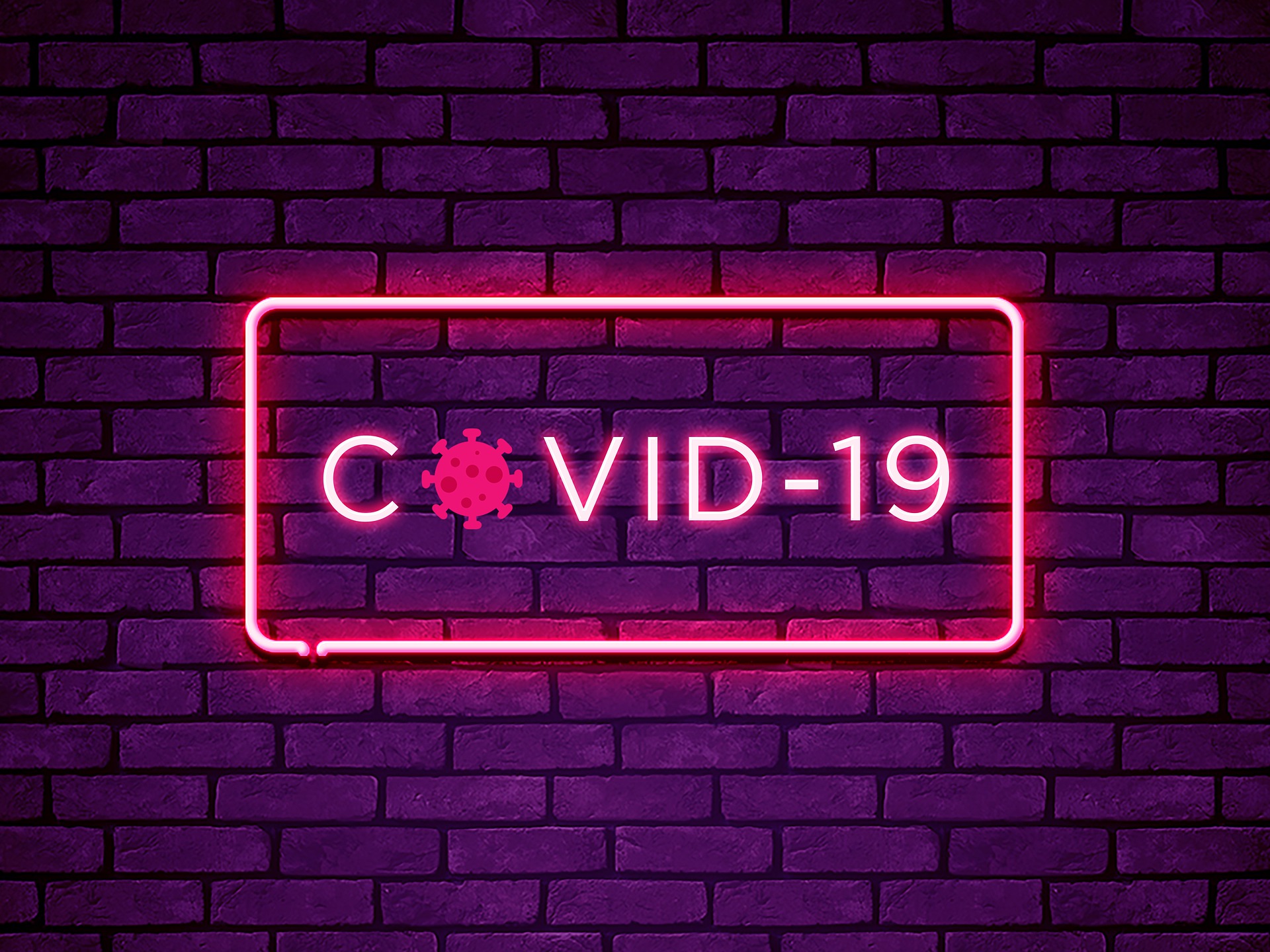Covid 19 illuminated image