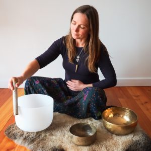 Wendy with crystal bowl