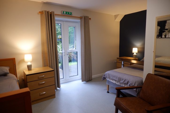 Bedroom with two beds