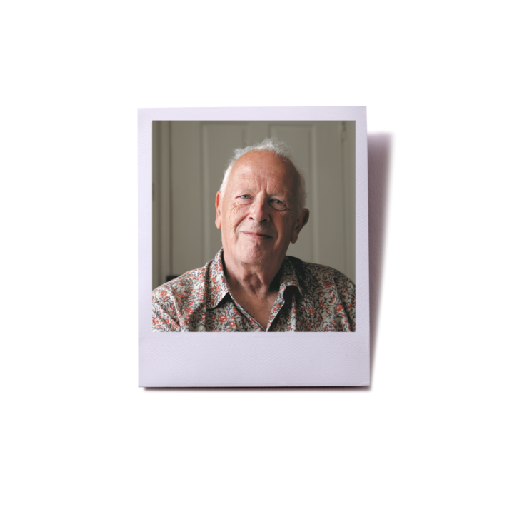 Polaroid photo of a man